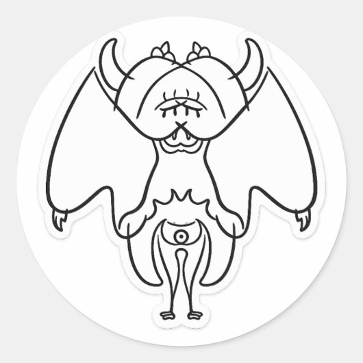Mythisch Schaduw Kageko Fantasie Schepsel Sticker (Voorkant)