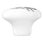 Mythisch schepsel uit de Pegasus Keramische Knop (Zijkant)