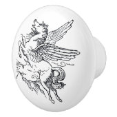 Mythisch schepsel uit de Pegasus Keramische Knop (Rechts)