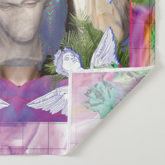 Mythisch spiegeltapijt wandkleed (Detail)