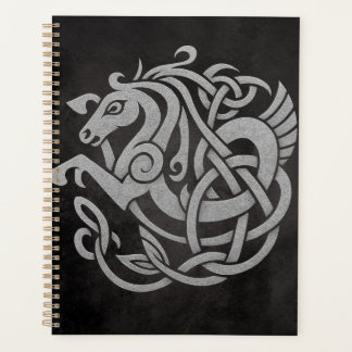 Mythisch Vikingpaard – Noors Knotwerk Symbool van  Planner