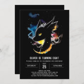 Mythisch wezen Dragon Verjaardag Kaart (Voorkant / Achterkant)