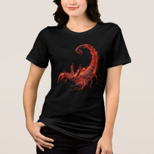 Mythisch Wezen Vuurspuwende Schorpioen Fantasie Ku Tri-Blend Shirt