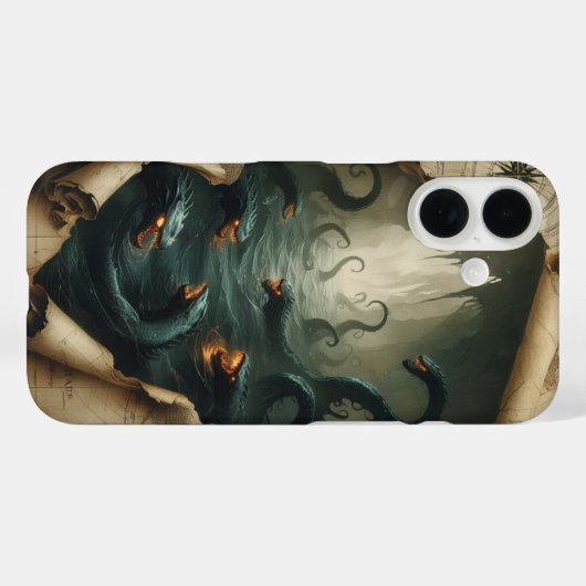 mythisch Zee monster Case-Mate iPhone Case (Achterkant (horizontaal))