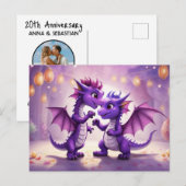 *~* Mythische AP48 FOTO Feest Uitnodiging Draak Di (Voorkant / Achterkant)