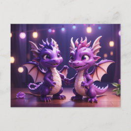 *~* Mythische AP48 FOTO Nodig Dragon Dino Disco ui Briefkaart