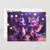 *~* Mythische AP48 FOTO Uitnodiging Draak Dino Dis (Voorkant / Achterkant)