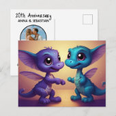 *~* Mythische AP48 FOTO Uitnodiging - Dragon PostC (Voorkant / Achterkant)