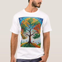 Mythische boom van de seizoenen - Gond Art
