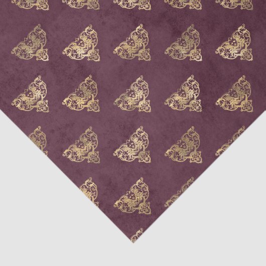 Mythische Bourgogne en goud Tissuepapier (Detail)