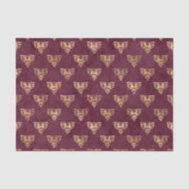 Mythische Bourgogne en goud Tissuepapier