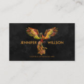 Mythische brandwerende Phoenix Bird Visitekaartje (Voorkant)