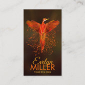 Mythische brandwerende Phoenix Bird Visitekaartje (Voorkant)