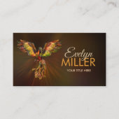Mythische brandwerende Phoenix Bird Visitekaartje (Voorkant)