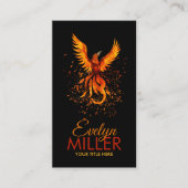 Mythische brandwerende Phoenix Bird Visitekaartje (Voorkant)