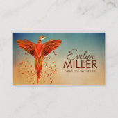 Mythische brandwerende Phoenix Bird Visitekaartje (Voorkant)