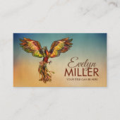 Mythische brandwerende Phoenix Bird Visitekaartje (Voorkant)