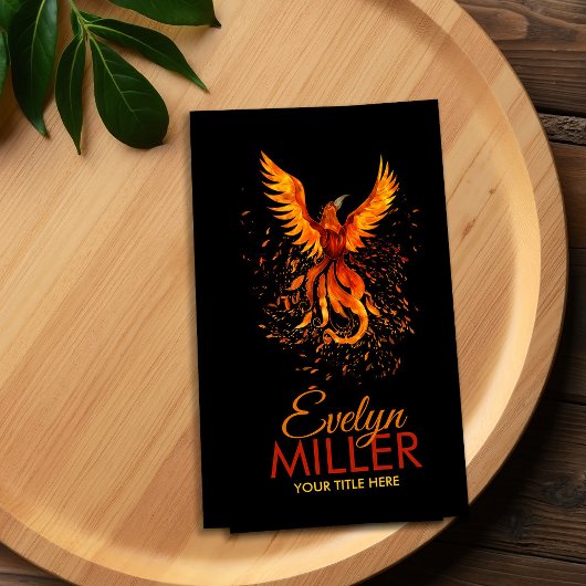 Mythische brandwerende Phoenix Bird Visitekaartje