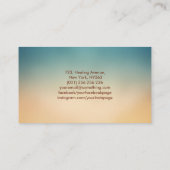 Mythische brandwerende Phoenix Bird Visitekaartje (Achterkant)