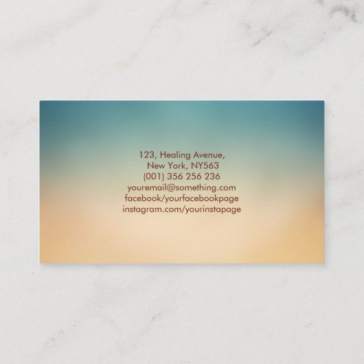 Mythische brandwerende Phoenix Bird Visitekaartje (Achterkant)