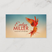 Mythische brandwerende Phoenix Bird Visitekaartje (Voorkant)