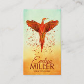 Mythische brandwerende Phoenix Bird Visitekaartje (Voorkant)