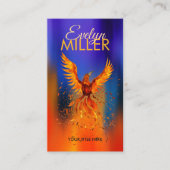 Mythische brandwerende Phoenix Bird Visitekaartje (Voorkant)