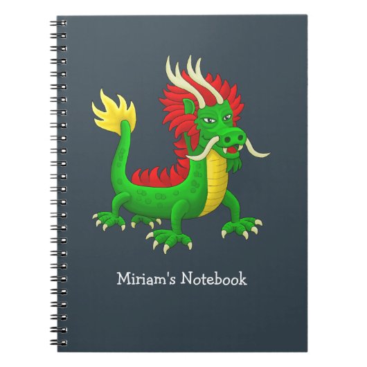 Mythische Chinese Draak Notitieboek (Voorkant)