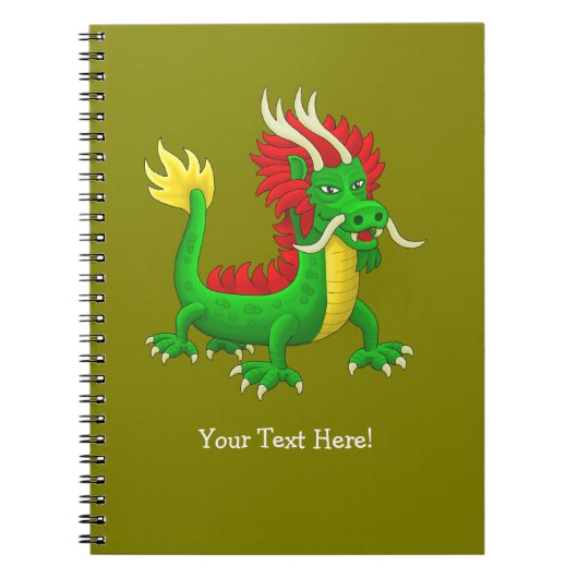 Mythische Chinese Draak Notitieboek (Voorkant)