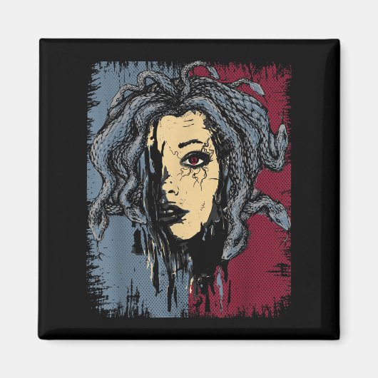Mythische creatie Medusa Griekse mythologie Gorgon Magneet (Voorkant)