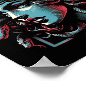 Mythische creatie Medusa Griekse mythologie Gorgon Poster (Hoek)