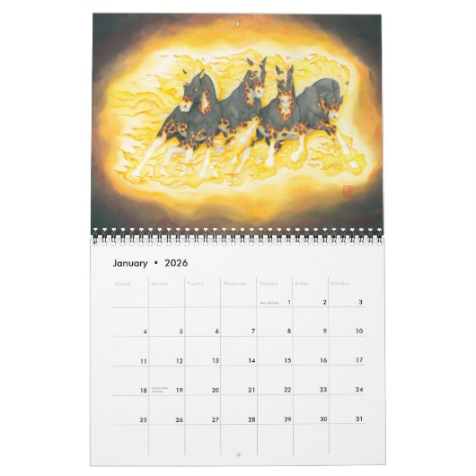 Mythische creaties 2023 kalender (Jan 2026)