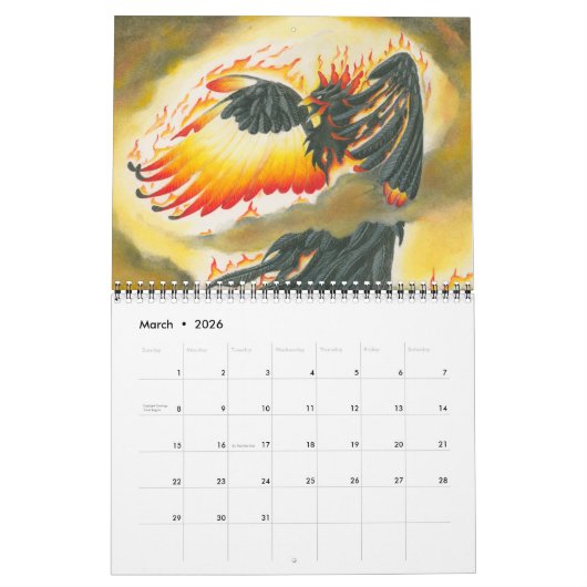 Mythische creaties 2023 kalender (Mar 2026)