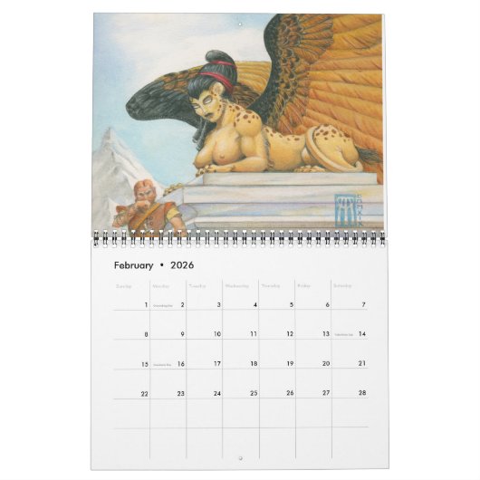 Mythische creaties 2023 kalender (Feb 2026)