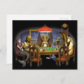 Mythische creaties die poker spelen briefkaart (Voorkant / Achterkant)