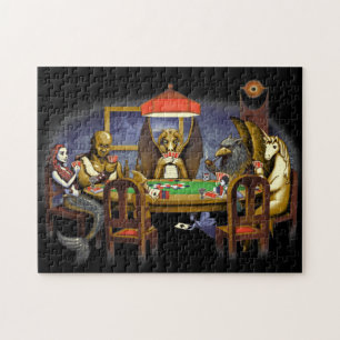 Mythische creaties die poker spelen legpuzzel