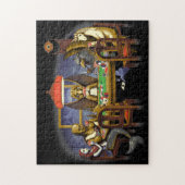 Mythische creaties die poker spelen legpuzzel (Verticaal)