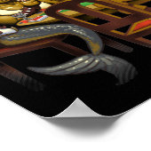 Mythische creaties die poker spelen poster (Hoek)