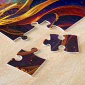 Mythische Dame Vrijheid Vleugelige Godin SciFi Fan Legpuzzel (Zijkant)