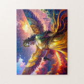 Mythische Dame Vrijheid Vleugelige Godin SciFi Fan Legpuzzel (Verticaal)