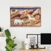 Mythische dieren in de wildernis poster (Thuiskantoor)