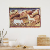 Mythische dieren in de wildernis poster (Keuken)