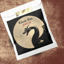 Mythische draak gepersonaliseerd bedankzakje