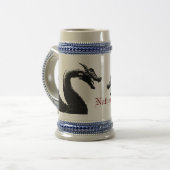 Mythische draak gepersonaliseerd bierpul (Voorkant links)