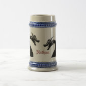 Mythische draak gepersonaliseerd bierpul (Center)