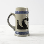 Mythische draak gepersonaliseerd bierpul (Links)