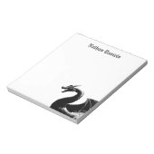 Mythische draak gepersonaliseerd notitieblok (Linkerzijde)