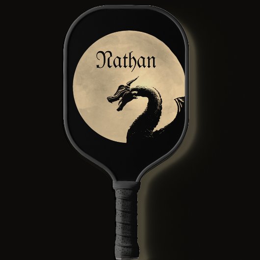 Mythische draak gepersonaliseerd pickleball paddle