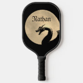 Mythische draak gepersonaliseerd pickleball paddle (Voorkant)