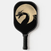Mythische draak gepersonaliseerd pickleball paddle (Achterkant)
